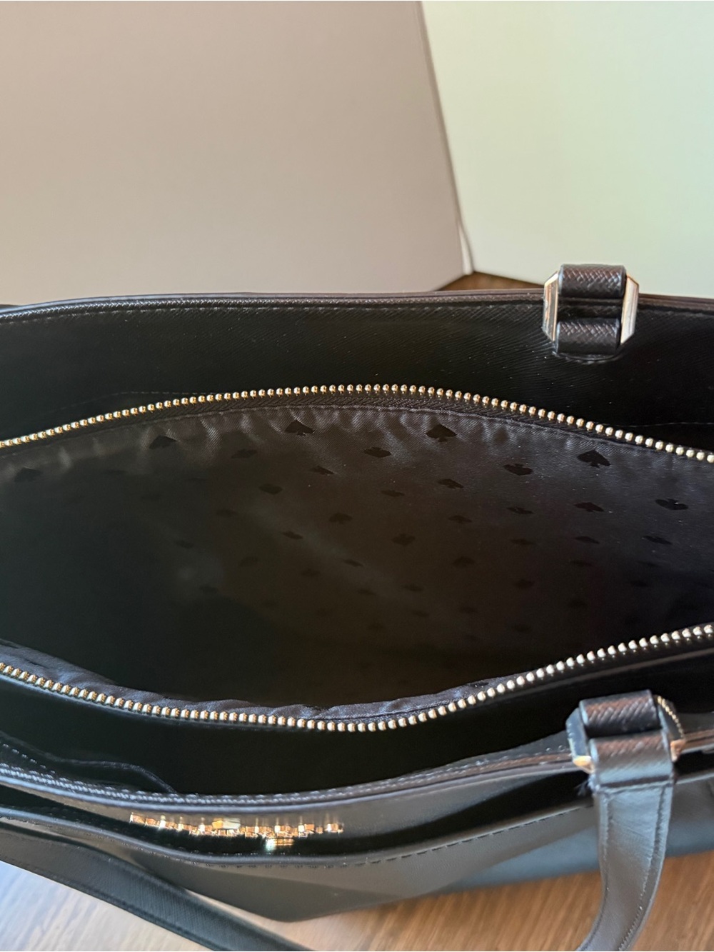 Kate Spade New York Staci Large Laptop Tote Leather Bag - Black - Picture 6 of 9